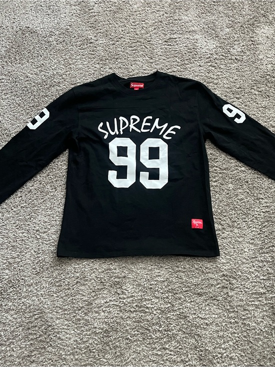 Supreme Other - Supreme Black Crewneck Longsleeve with White '99 Graphic